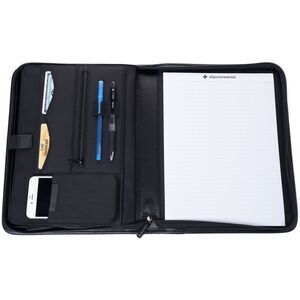 Alpine Swiss Nylon Zippered Writing Pad Business Portfolio Organizer Padfolio